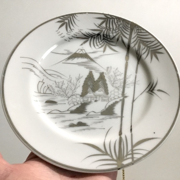 Vintage Kutani Porcelain Lithophane 3 piece set - Picture 12 of 15